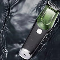 Washable Electric Vacuum Beard Trimmer: Mess-Free Wet & Dry Grooming with Auto-Suction! - Lusy Store LLC 
