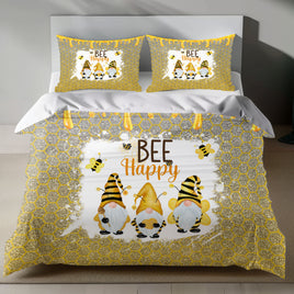 Bee Happy Linen Bedding Set 4pcs - Bedding Sets