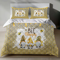 Bee Happy Linen Bedding Set 4pcs - Quilt Sets