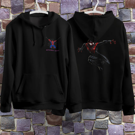 Spider Man Hoodie Casual Clothes Black White Khaki Hoodie Long Sleeve Hooded Pullover Personality Streetwear Black 3