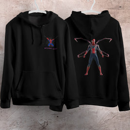 Spider Man Hoodie Casual Clothes Black White Khaki Hoodie Long Sleeve Hooded Pullover Personality Streetwear Black 1