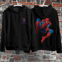 Spider Man Hoodie Casual Clothes Black White Khaki Hoodie Long Sleeve Hooded Pullover Personality Streetwear Black 3