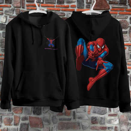 Spider Man Hoodie Casual Clothes Black White Khaki Hoodie Long Sleeve Hooded Pullover Personality Streetwear Black 3