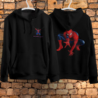 Spider Man Hoodie Casual Clothes Black White Khaki Hoodie Long Sleeve Hooded Pullover Personality Streetwear Black 5