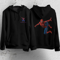 Spider Man Hoodie Casual Clothes Black White Khaki Hoodie Long Sleeve Hooded Pullover Personality Streetwear Black 2