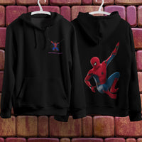 Spider Man Hoodie Casual Clothes Black White Khaki Hoodie Long Sleeve Hooded Pullover Personality Streetwear Black 3