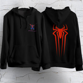 Spider Man Hoodie Casual Clothes Black White Khaki Hoodie Long Sleeve Hooded Pullover Personality Streetwear Black 1