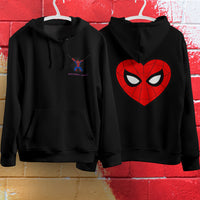 Spider Man Hoodie Casual Clothes Black White Khaki Hoodie Long Sleeve Hooded Pullover Personality Streetwear Black 2