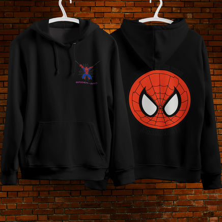 Spider Man Hoodie Casual Clothes Black White Khaki Hoodie Long Sleeve Hooded Pullover Personality Streetwear Black 3