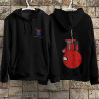 Spider Man Hoodie Casual Clothes Black White Khaki Hoodie Long Sleeve Hooded Pullover Personality Streetwear Black 3