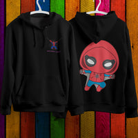 Spider Man Hoodie Casual Clothes Black White Khaki Hoodie Long Sleeve Hooded Pullover Personality Streetwear Black 4