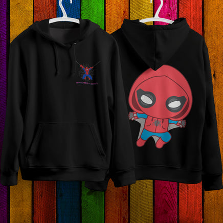 Spider Man Hoodie Casual Clothes Black White Khaki Hoodie Long Sleeve Hooded Pullover Personality Streetwear Black 4