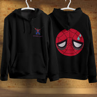 Spider Man Hoodie Casual Clothes Black White Khaki Hoodie Long Sleeve Hooded Pullover Personality Streetwear Black 4