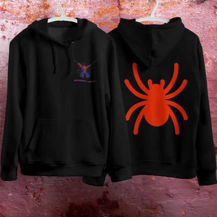 Spider Man Hoodie Casual Clothes Black White Khaki Hoodie Long Sleeve Hooded Pullover Personality Streetwear Black 4