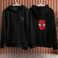 Spider Man Hoodie Casual Clothes Black White Khaki Hoodie Long Sleeve Hooded Pullover Personality Streetwear Black 2
