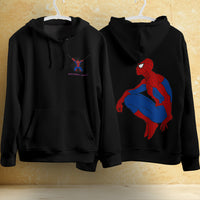 Spider Man Hoodie Casual Clothes Black White Khaki Hoodie Long Sleeve Hooded Pullover Personality Streetwear Black 4