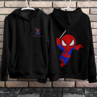 Spider Man Hoodie Casual Clothes Black White Khaki Hoodie Long Sleeve Hooded Pullover Personality Streetwear Black 5
