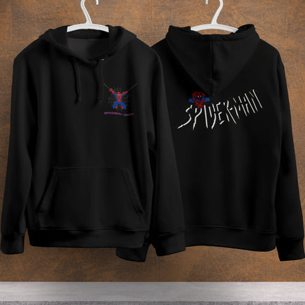 Spider Man Hoodie Casual Clothes Black White Khaki Hoodie Long Sleeve Hooded Pullover Personality Streetwear Black 4