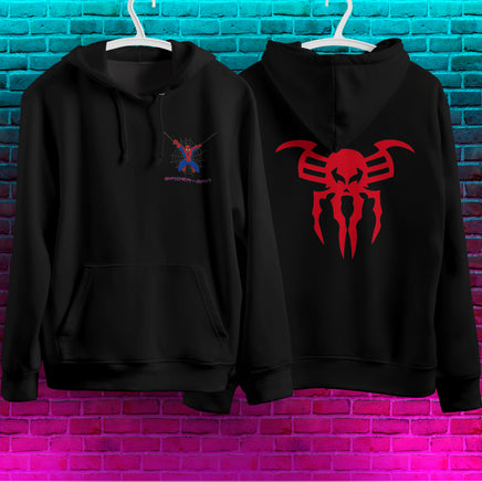 Spider Man Hoodie Casual Clothes Black White Khaki Hoodie Long Sleeve Hooded Pullover Personality Streetwear Black 1