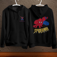 Spider Man Hoodie Casual Clothes Black White Khaki Hoodie Long Sleeve Hooded Pullover Personality Streetwear Black 3