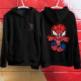 Spider Man Hoodie Casual Clothes Black White Khaki Hoodie Long Sleeve Hooded Pullover Personality Streetwear Black 1