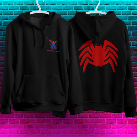 Spider Man Hoodie Casual Clothes Black White Khaki Hoodie Long Sleeve Hooded Pullover Personality Streetwear Black 4