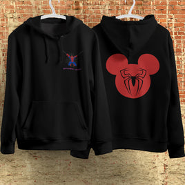 Spider Man Hoodie Casual Clothes Black White Khaki Hoodie Long Sleeve Hooded Pullover Personality Streetwear Black 1