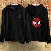 Spider Man Hoodie Casual Clothes Black White Khaki Hoodie Long Sleeve Hooded Pullover Personality Streetwear Black 2