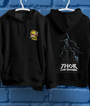 Lusy Store Thor Hoodie Casual Clothes Black White Khaki Hoodie Long Sleeve Hooded Pullover Personality Streetwear Hoodies & Sweatshirts