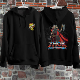 Lusy Store Thor Hoodie Casual Clothes Black White Khaki Hoodie Long Sleeve Hooded Pullover Personality Streetwear Hoodies &amp; Sweatshirts