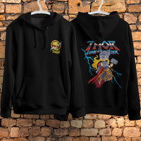 Lusy Store Thor Hoodie Casual Clothes Black White Khaki Hoodie Long Sleeve Hooded Pullover Personality Streetwear Hoodies &amp; Sweatshirts