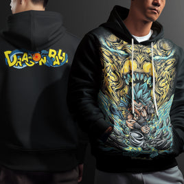 Dragon Ball Z Hoodie Goku Coat Unique Personality Many Sizes For Men Boy Kid Clothes DBP-12 Black