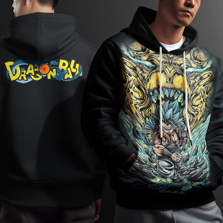 Dragon Ball Z Hoodie Goku Coat Unique Personality Many Sizes For Men Boy Kid Clothes DBP-12 Black