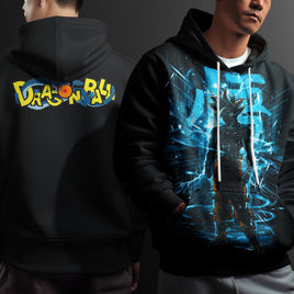 Dragon Ball Z Hoodie Goku Coat Unique Personality Many Sizes For Men Boy Kid Clothes DBP-17 Black