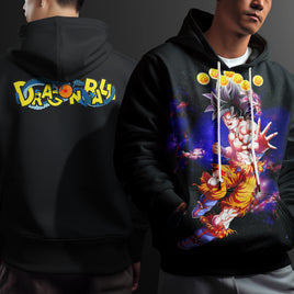 Dragon Ball Z Hoodie Goku Coat Unique Personality Many Sizes For Men Boy Kid Clothes DBP-18 Black