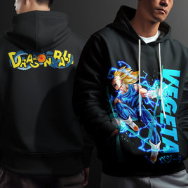 Dragon Ball Z Hoodie Vegeta Coat Unique Personality Many Sizes For Men Boy Kid Clothes DBP-22 Black