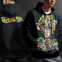 Dragon Ball Z Hoodie Vegeta Coat Unique Personality Many Sizes For Men Boy Kid Clothes DBP-6 Black