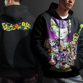 Dragon Ball Z Hoodie Frieza Coat Unique Personality Many Sizes For Men Boy Kid Clothes DBP-7 Black