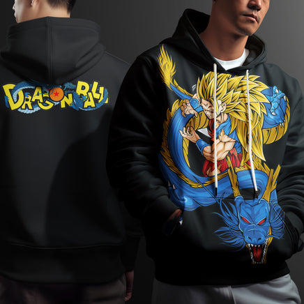 Dragon Ball Z Hoodie Goku Coat Unique Personality Many Sizes For Men Boy Kid Clothes DBP-9 Black