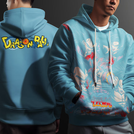 Dragon Ball Z Hoodie Goku Coat Unique Personality Many Sizes For Men Boy Kid Clothes DBP-13 Blue