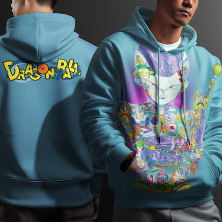 Dragon Ball Z Hoodie Frieza Coat Unique Personality Many Sizes For Men Boy Kid Clothes DBP-7 Blue