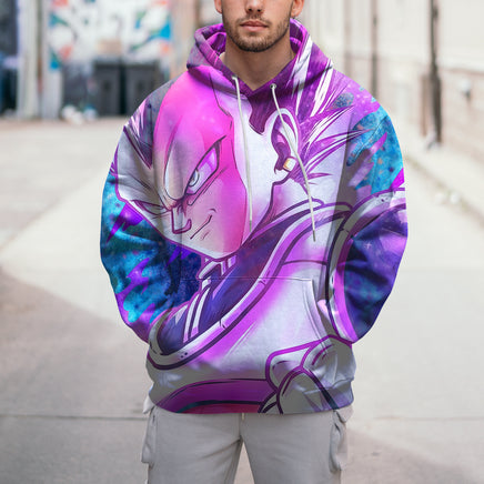 Dragon Ball Z Hoodie Colorful Vegeta Coat Unique Personality Many Sizes For Men Boy Kid Clothes DBP-1F Blue Colorful