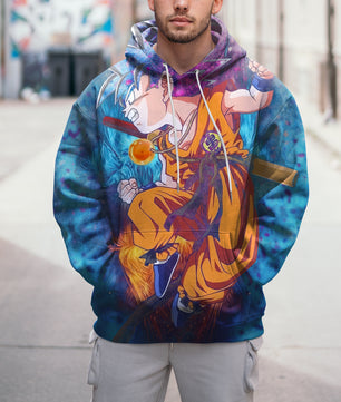 Lusy Store Dragon Ball Z Hoodie Colorful Goku Coat Unique Personality Many Sizes For Men Boy Kid Clothes DBP-3F Hoodies & Sweatshirts