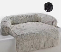 Pet Dog Bed Cushion Beige-Washable
