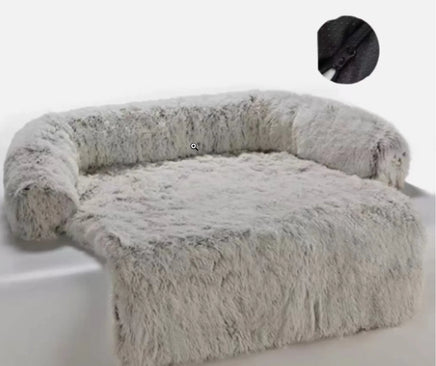 Pet Dog Bed Cushion Beige-Washable