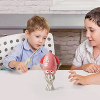 Creative Dancing Squid: auto-sense, obstacle-avoid e-pet with music, lights, rechargeable & interactive gift