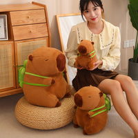 Capibara Buddha Style Stuffed Capybara Doll 23cm for teens at Lusy Store