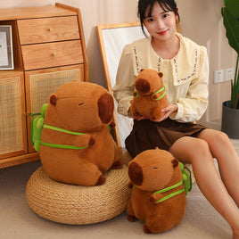 Capibara Buddha Style Stuffed Capybara Doll 23cm for teens at Lusy Store