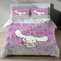 Cinnamoroll Cupid Linen Bedding Set - Sweet Charm for Sanrio Fans 4pcs - Bedding Sets