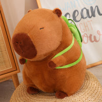 Cute Stuffed Capybara Doll in Buddha pose for teen rooms from Lusy Store
